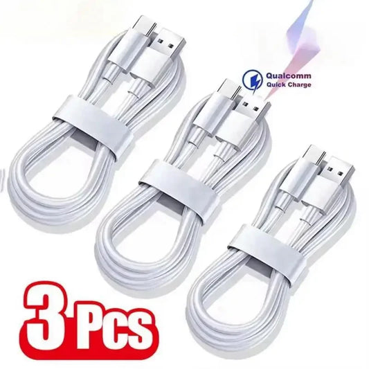 3PCS  Type C Super Fast Charging Cable